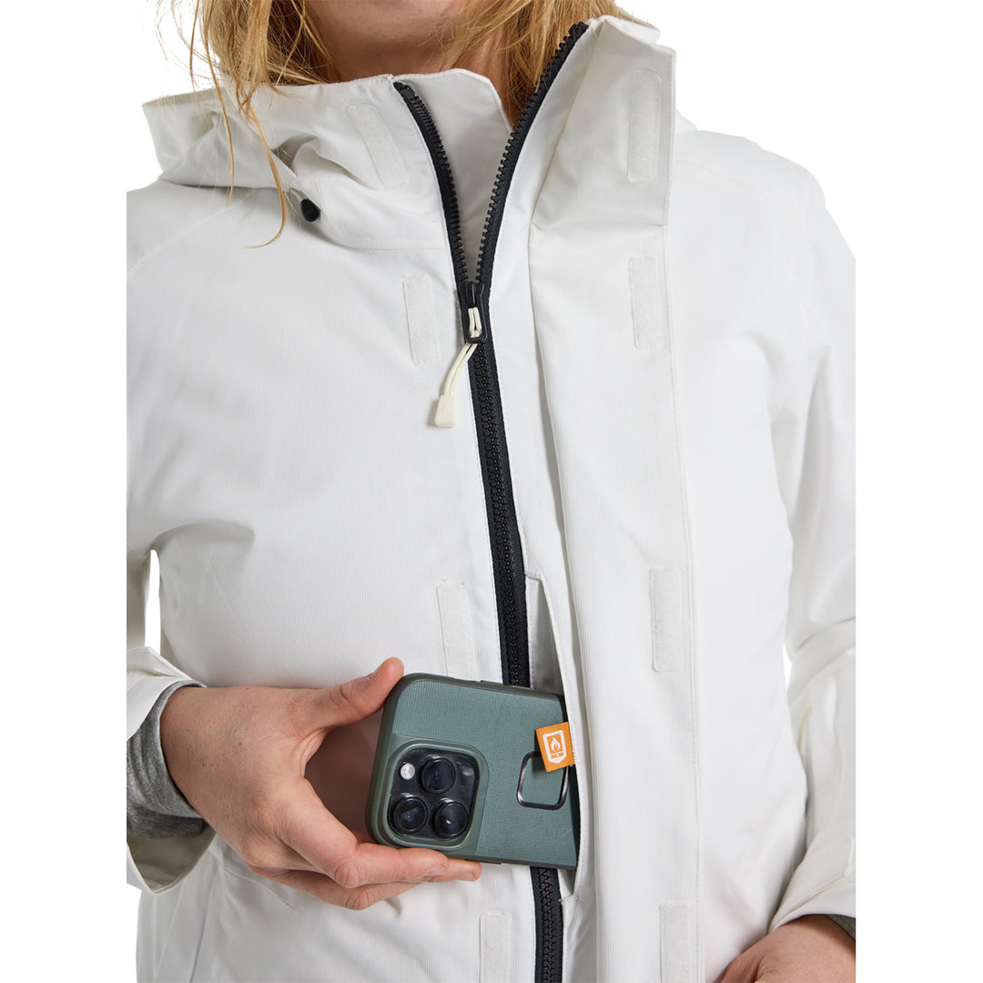 Burton Womens Jet Ridge Jacket Stout White