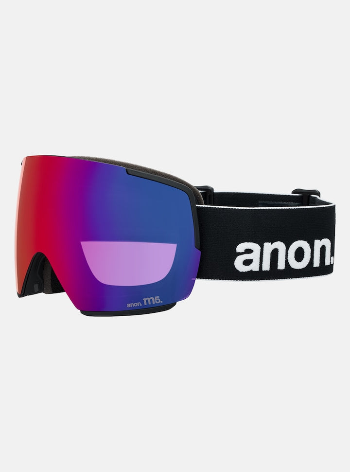 Anon M5 Goggles + Bonus Lens + MFI® Face Mask - Black + Perceive Sunny Red