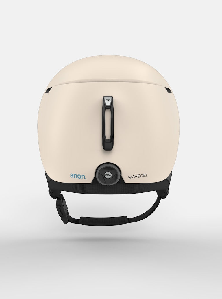 anon oslo wavecel ski & snowboard helmet mold construction featuring a lightweight shell with an EPS and WaveCel liner designed in a sleek Kid's Oslo WaveCel Helmet -