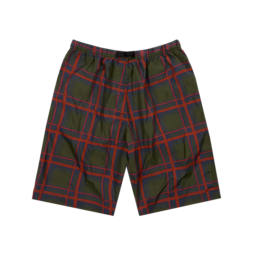Bronze 56K Plaid Shorts Dark Green
