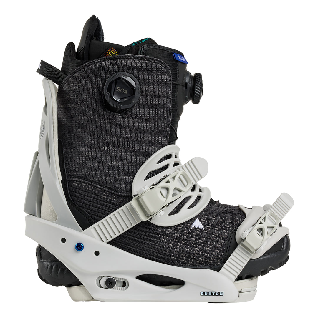 burton citizen snowboard bindings womens black Burton Women's Citizen Re:Flex Snowboard Bindings Gray Cloud – Eastern Boarder