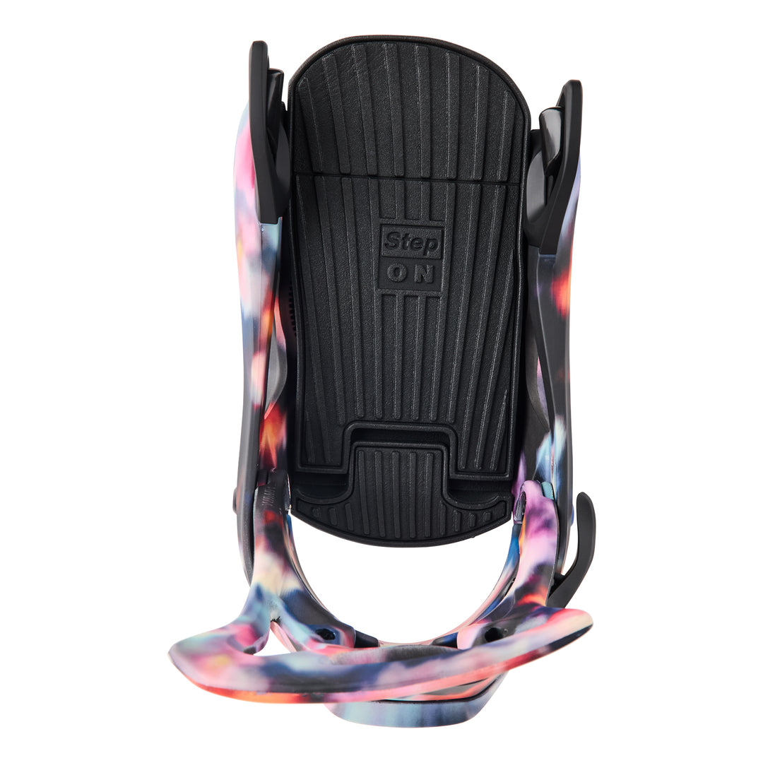 Women's Burton Step On Re:Flex Snowboard Bindings, Floral Blur / L