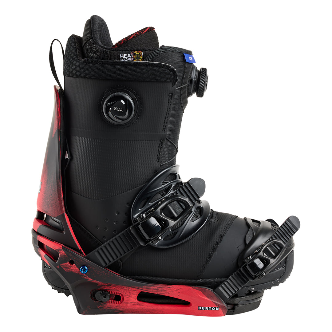Men's Burton Cartel X Re:Flex Snowboard Bindings, Black / Red / L Men's Burton Cartel X Re:Flex Snowboard Bindings, Black / Red / L