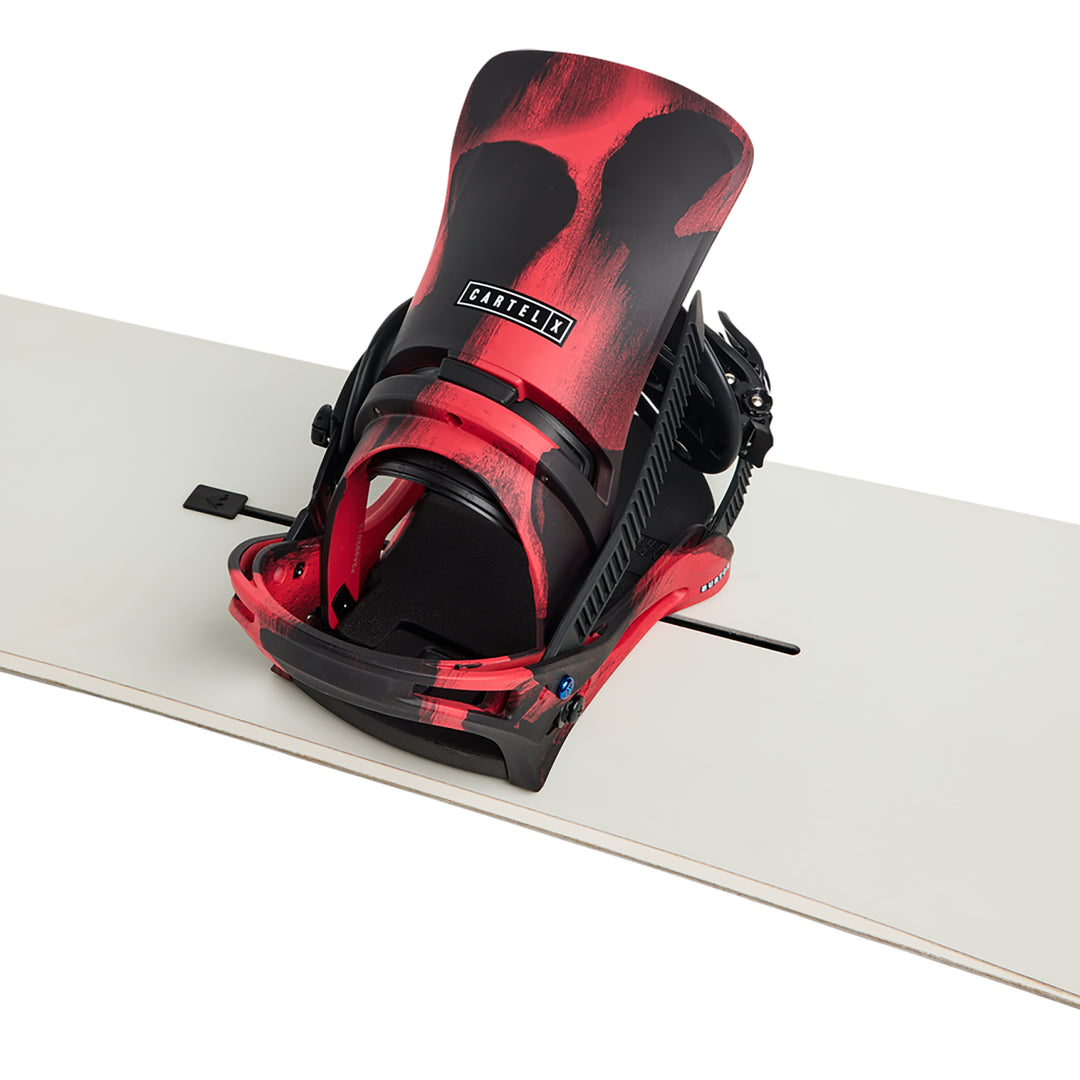 Men's Burton Cartel X Re:Flex Snowboard Bindings, Black / Red / L Men's Burton Cartel X Re:Flex Snowboard Bindings, Black / Red / L