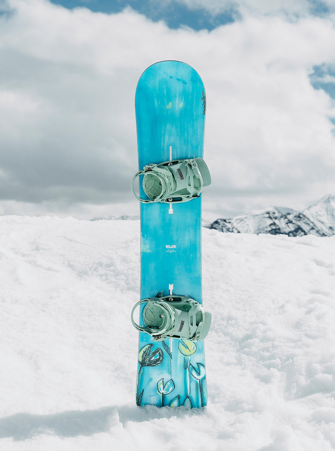 burton girl snowboards with flowers Burton Blossom Snowboard