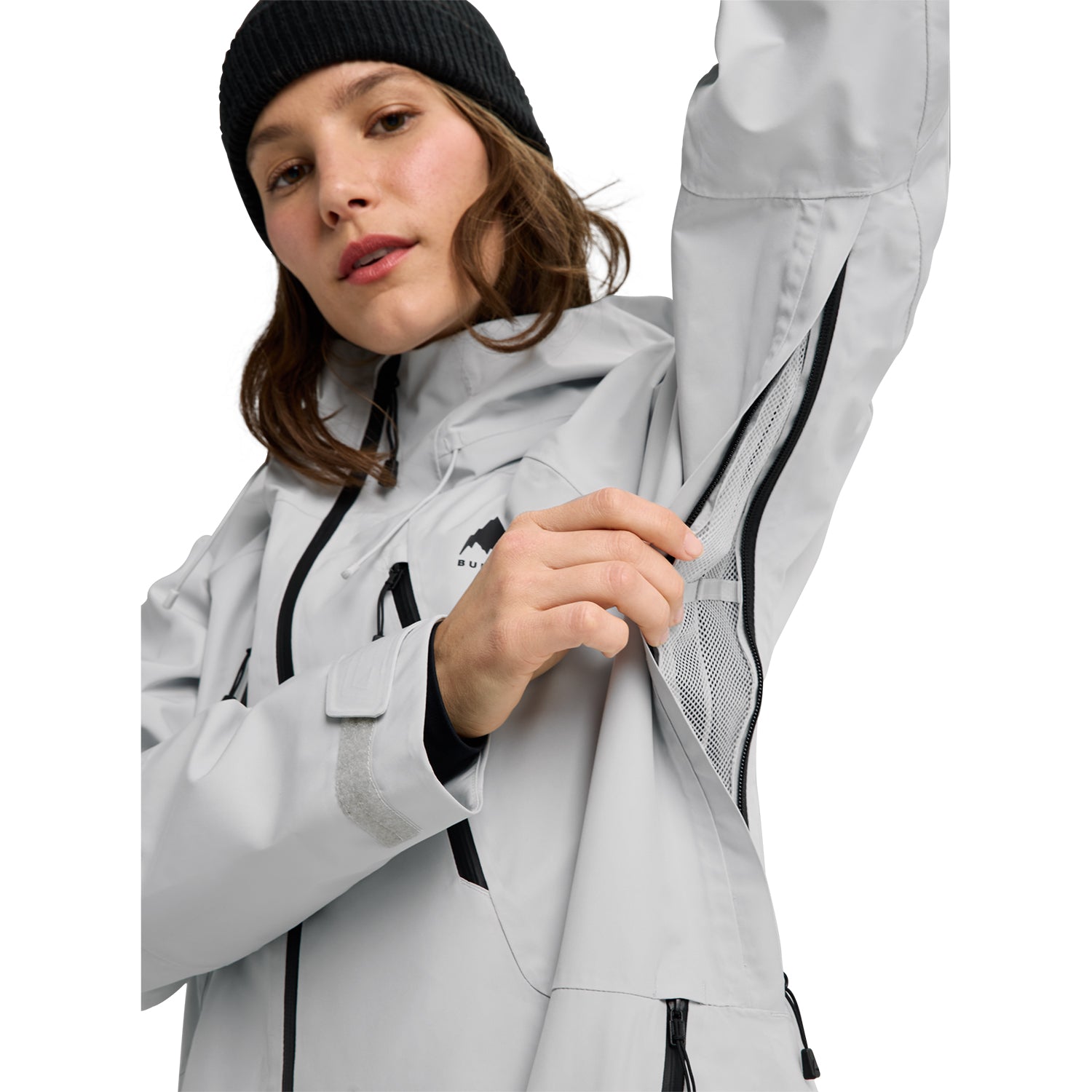 スノーボード Burton Reserve GORE-TEX Gray Burton Women's GORE-TEX Reserve Insulated Jacket Gray Cloud