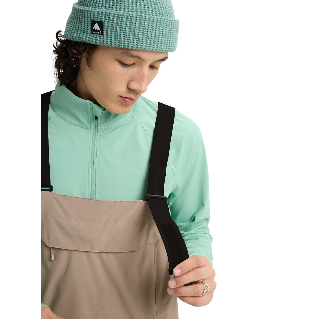 Burton Reserve 2L Stretch Bib Snowboard Pants Summit Taupe