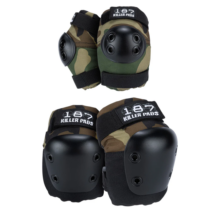 187 Killer Pads Knee & Elbow Pad Combo Pack Camo