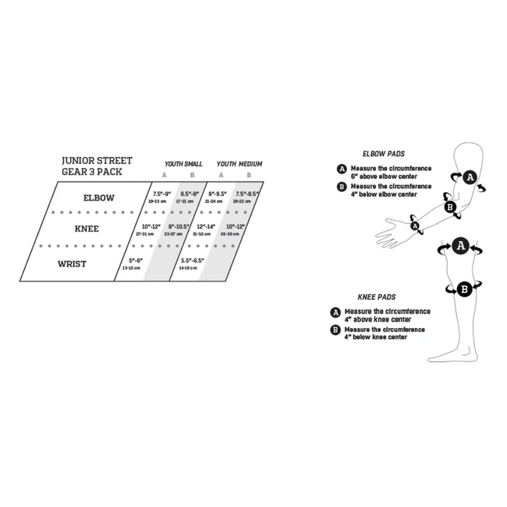 Pro-Tec Street Jr 3-Pack Padset Checker