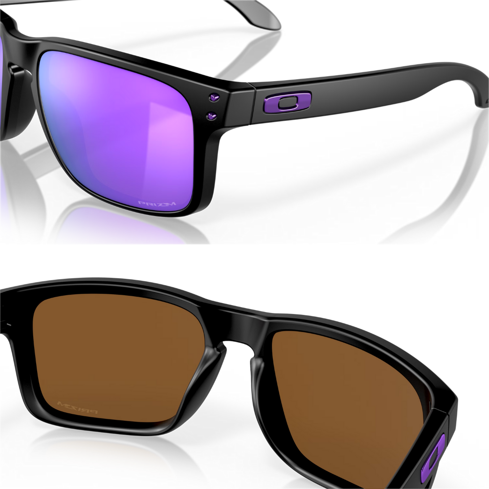 Oakley Holbrook Sunglasses Matte Black (Prizm Violet)