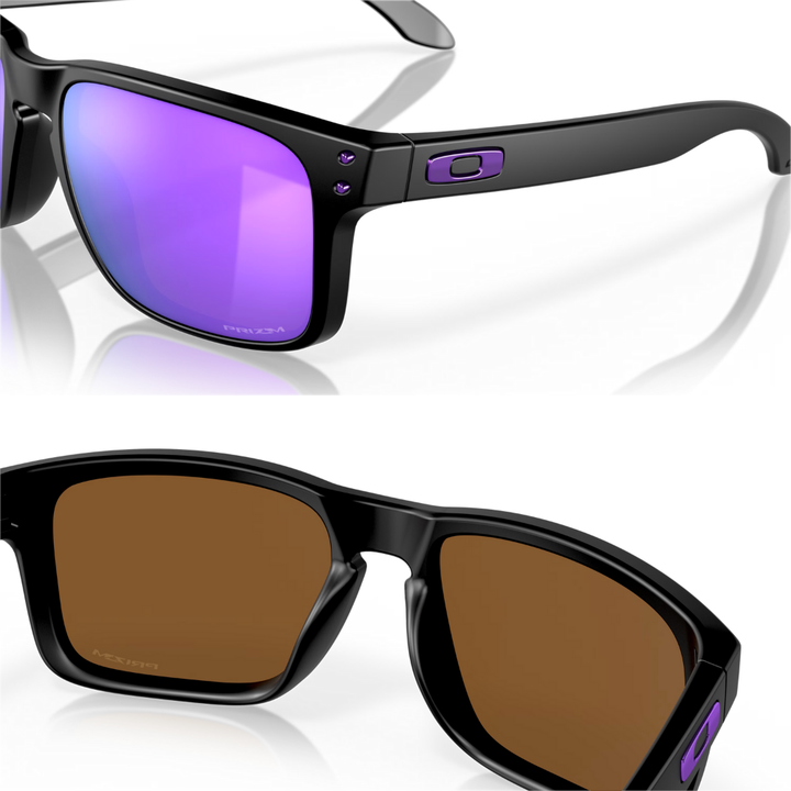 Oakley Holbrook Sunglasses Matte Black (Prizm Violet)