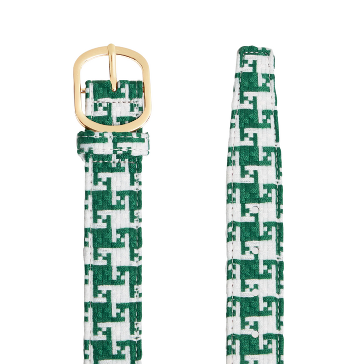 Loosey Loves You x Rassvet Houndstooth Belt Green/White