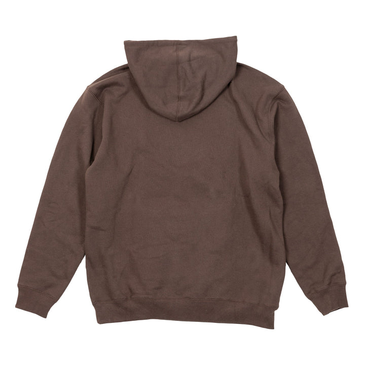 Krooked Arketype Raw Embroidered Hoodie - Brown