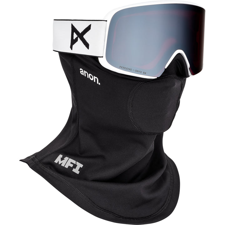 Anon M6 Snowboard Goggles White/Perceive Sunny Onyx + MFI Facemask