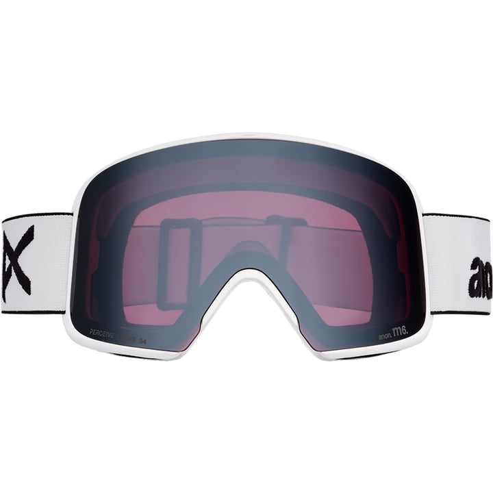 Anon M6 Snowboard Goggles White/Perceive Sunny Onyx + MFI Facemask