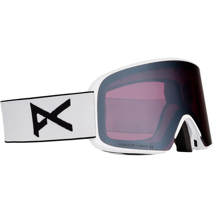 Anon M6 Snowboard Goggles White/Perceive Sunny Onyx + MFI Facemask
