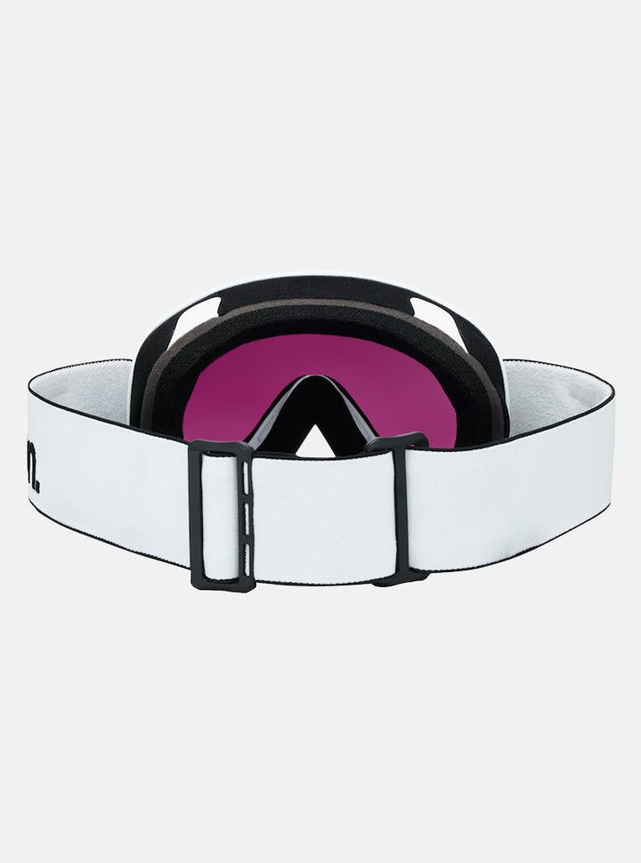 Anon M6 Goggles + Bonus Lens + MFI® Face Mask - White + Perceive Sunny Onyx