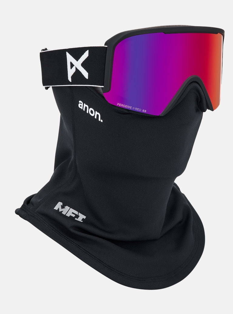 Anon Nesa S Goggles - Black + Perceive Sunny Red