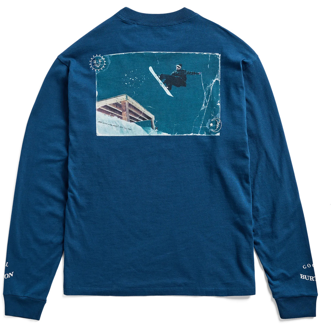 Burton Men's 90's Longsleeve Tee Selvedge Blue