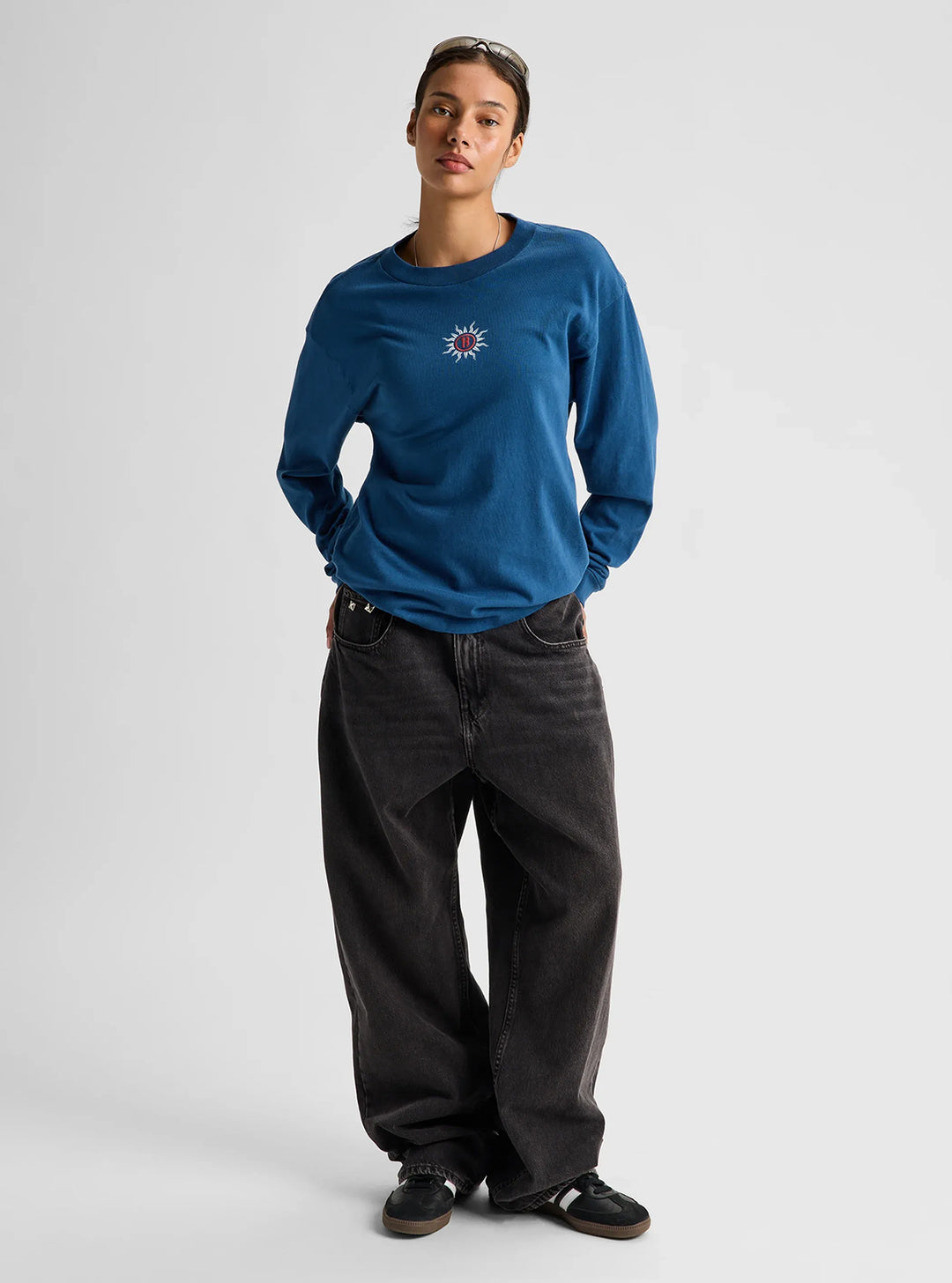 Burton Men's 90's Longsleeve Tee Selvedge Blue