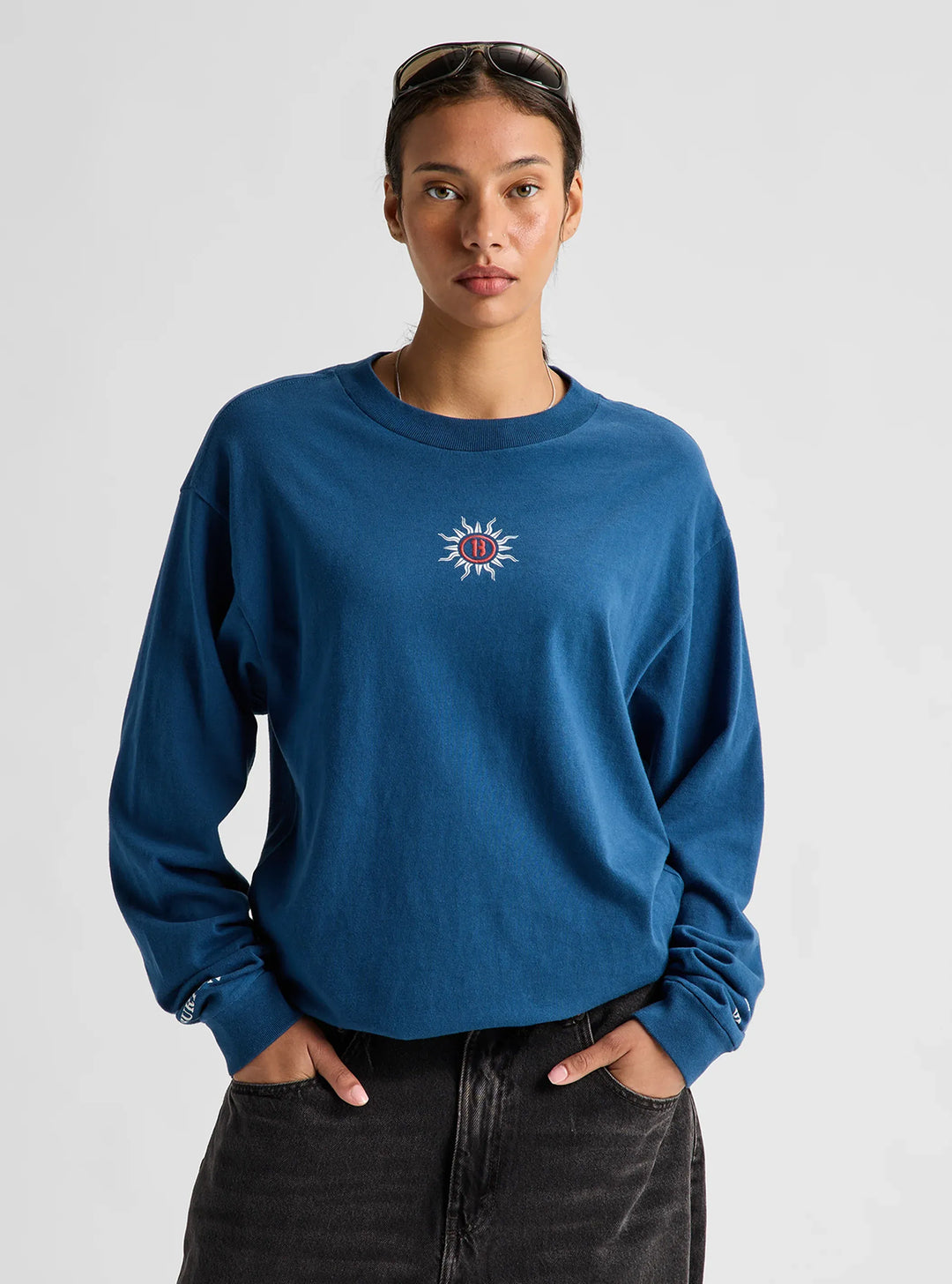 Burton Men's 90's Longsleeve Tee Selvedge Blue