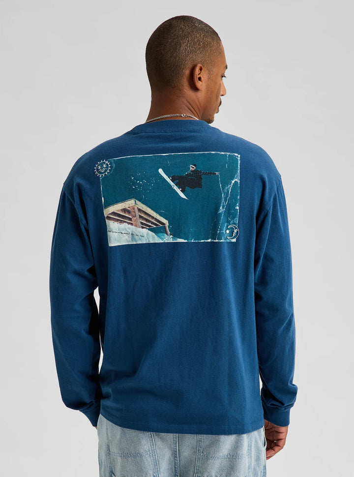 Burton Men's 90's Longsleeve Tee Selvedge Blue