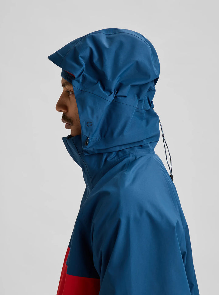 Burton Men's 80's Powder 3L Jacket Selvedge Blue/Performer Red