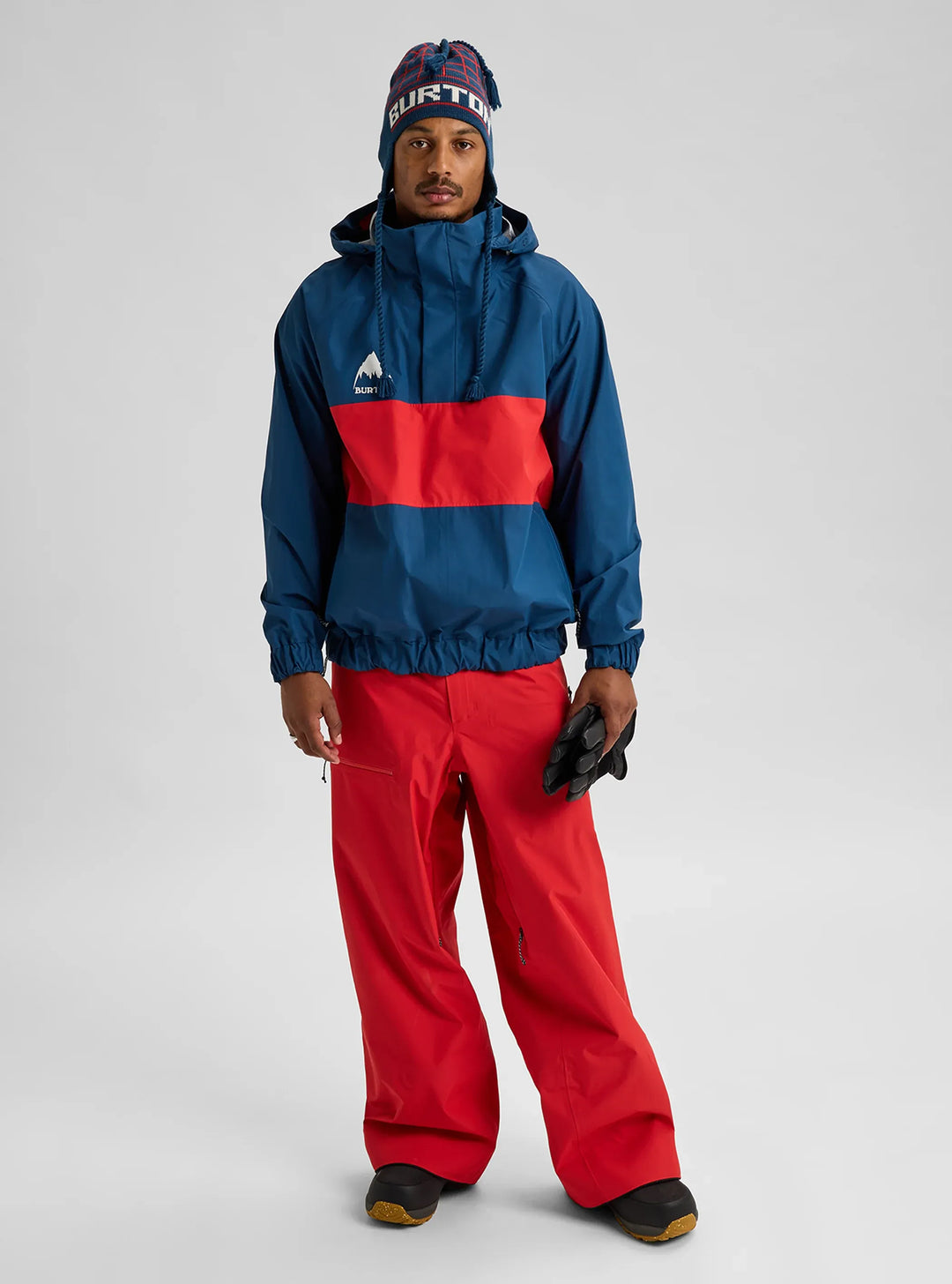 Burton Men's 80's Powder 3L Jacket Selvedge Blue/Performer Red