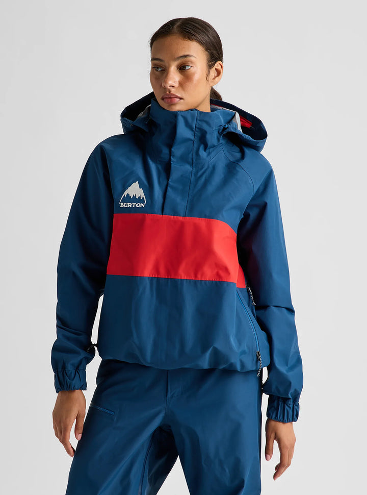 Burton Men's 80's Powder 3L Jacket Selvedge Blue/Performer Red