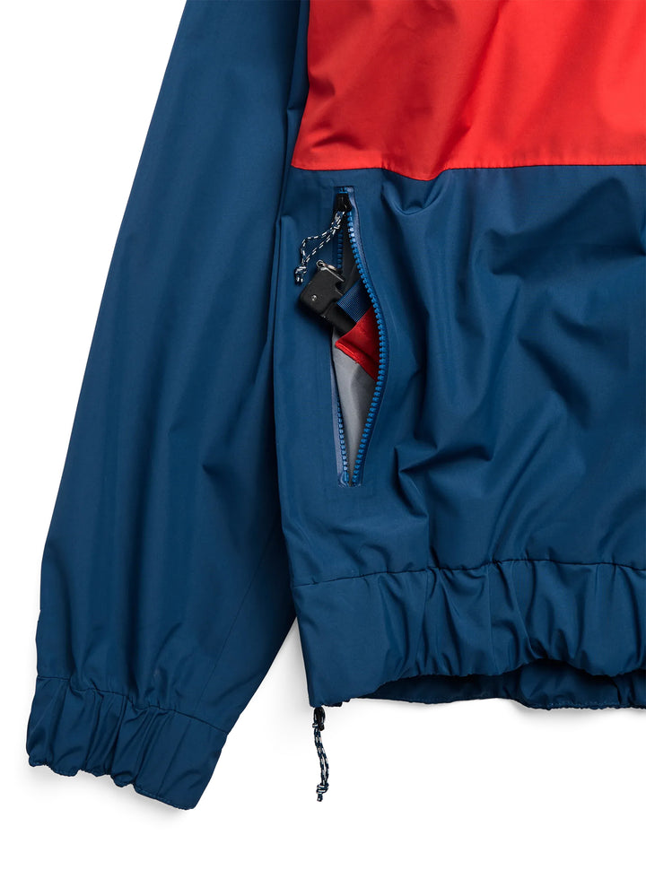 Burton Men's 80's Powder 3L Jacket Selvedge Blue/Performer Red