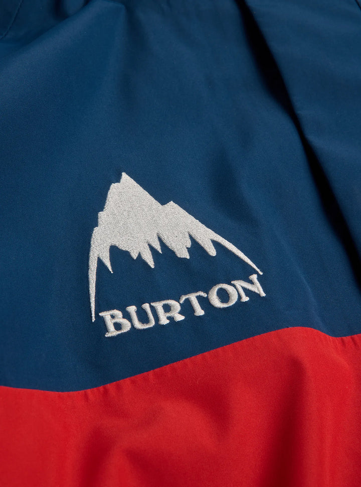 Burton Men's 80's Powder 3L Jacket Selvedge Blue/Performer Red