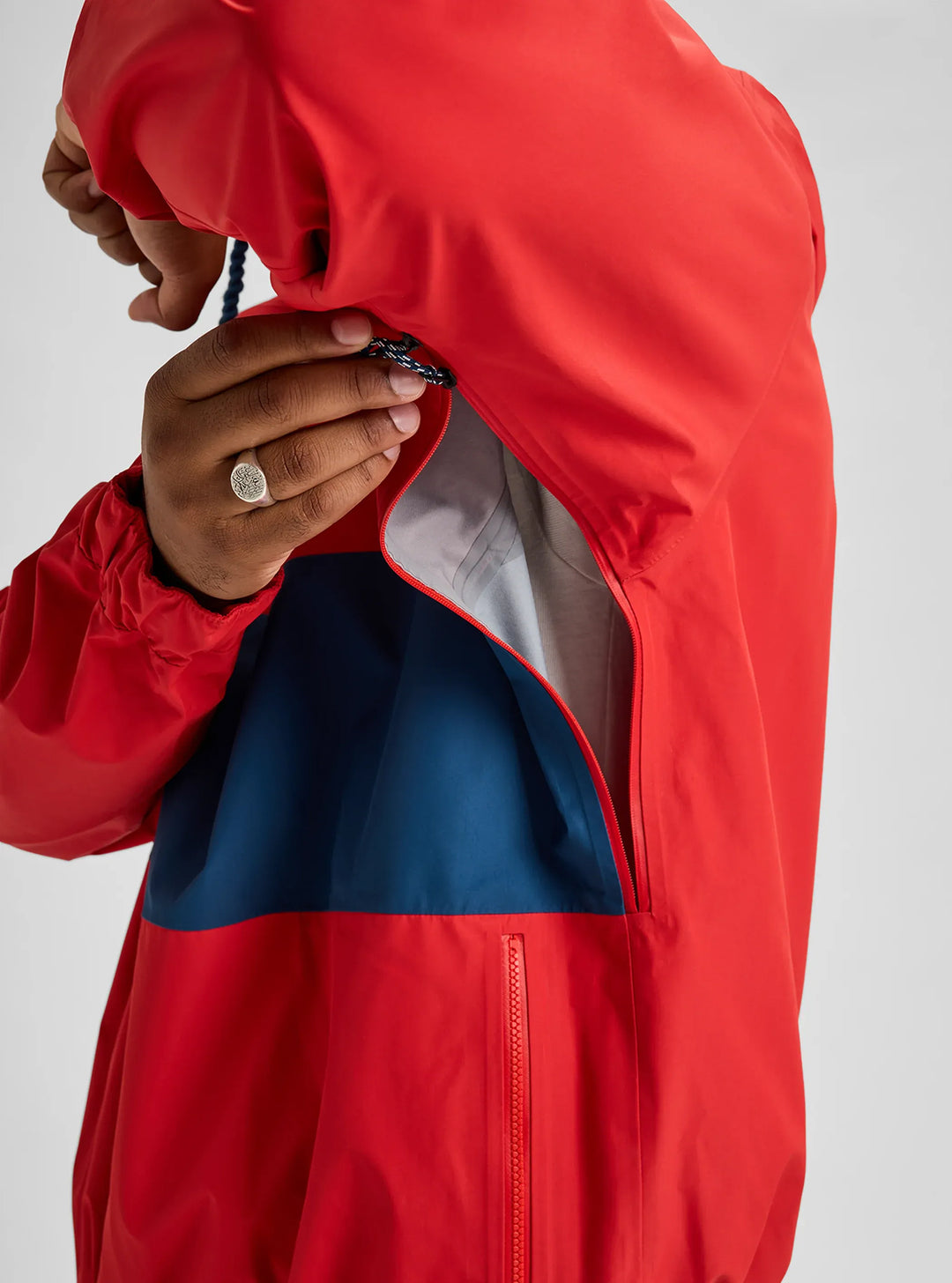 Burton Men's 80's Powder 3L Jacket Performer Red/Selvedge Blue