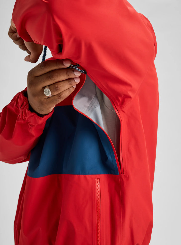 Burton Men's 80's Powder 3L Jacket Performer Red/Selvedge Blue