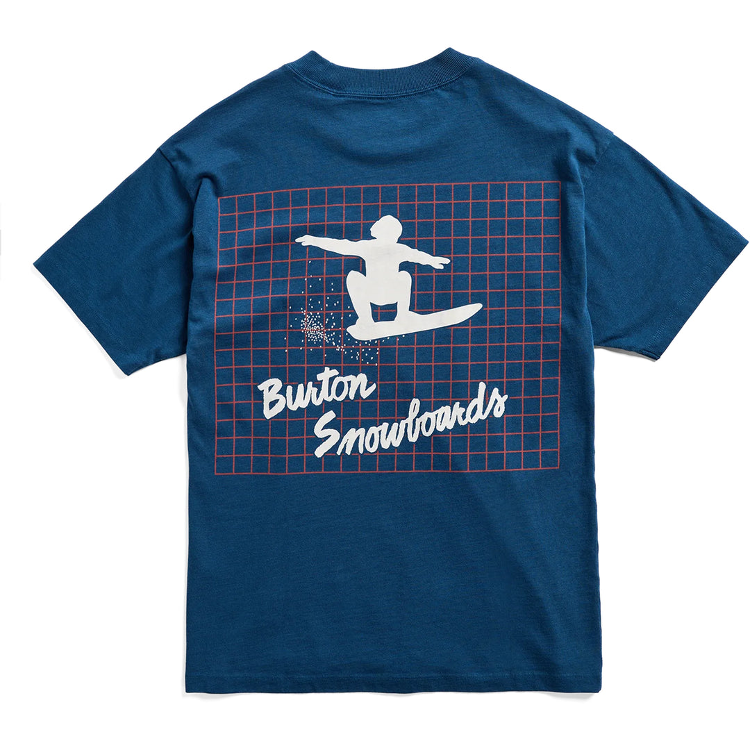 Burton Men's 80's Short Sleeve Selvedge Blue