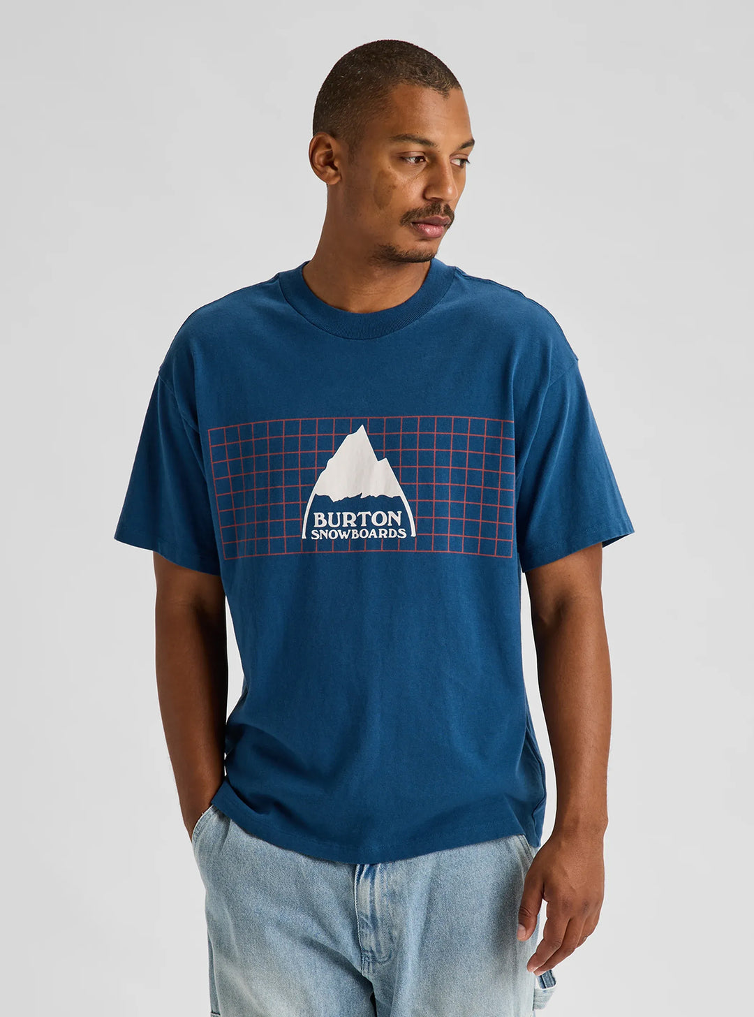 Burton Men's 80's Short Sleeve Selvedge Blue