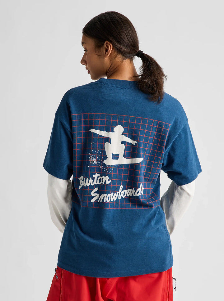 Burton Men's 80's Short Sleeve Selvedge Blue