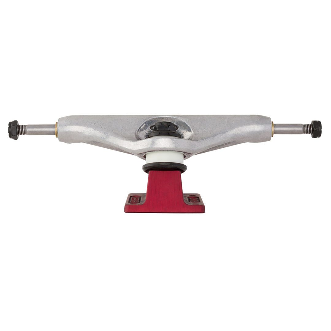 Independent Stage 11 Hollow Delfino Silver/Red Trucks (Sold As A Single Truck)