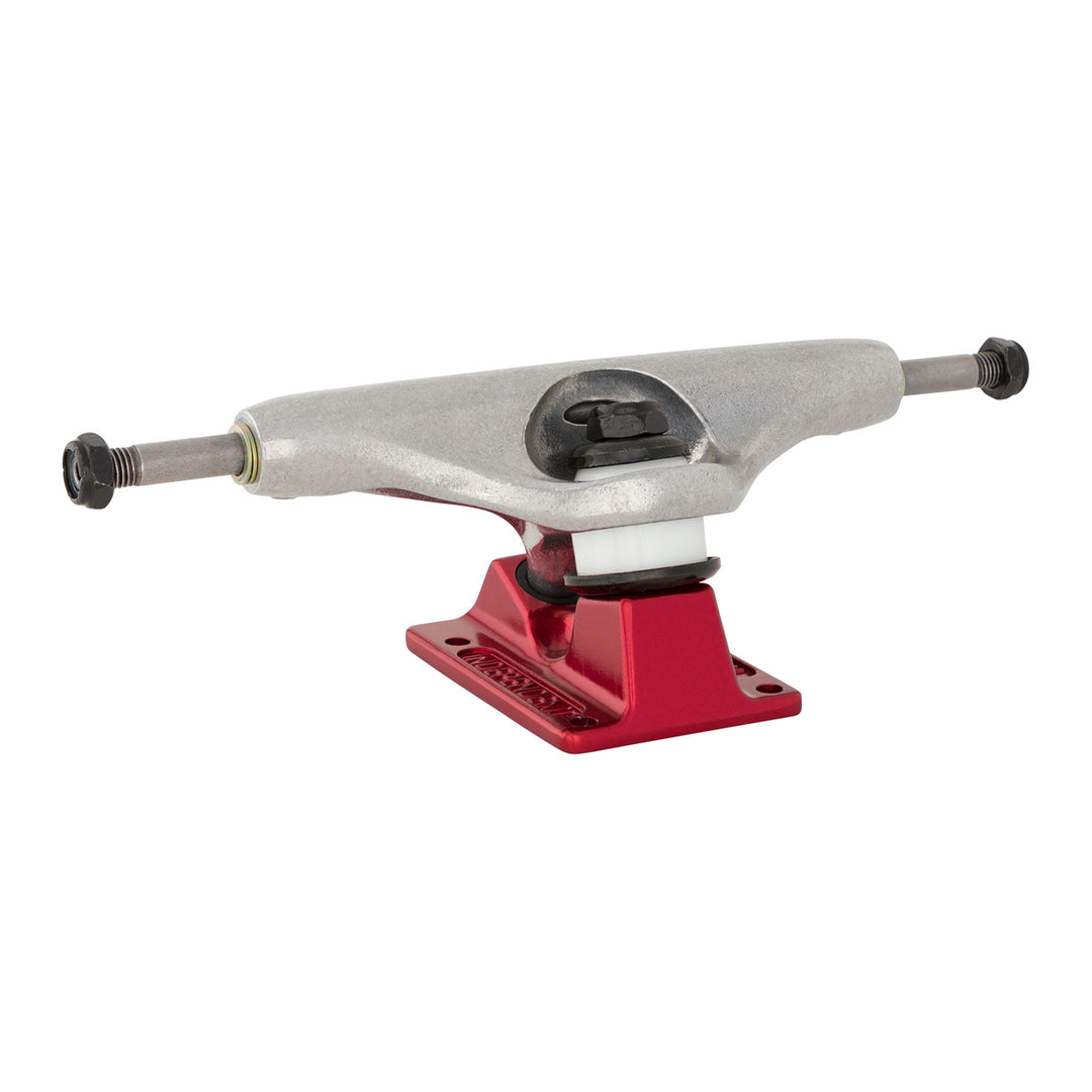 Independent Stage 11 Forged Hollow BTG Summit Silver Ano Red Standard Trucks
