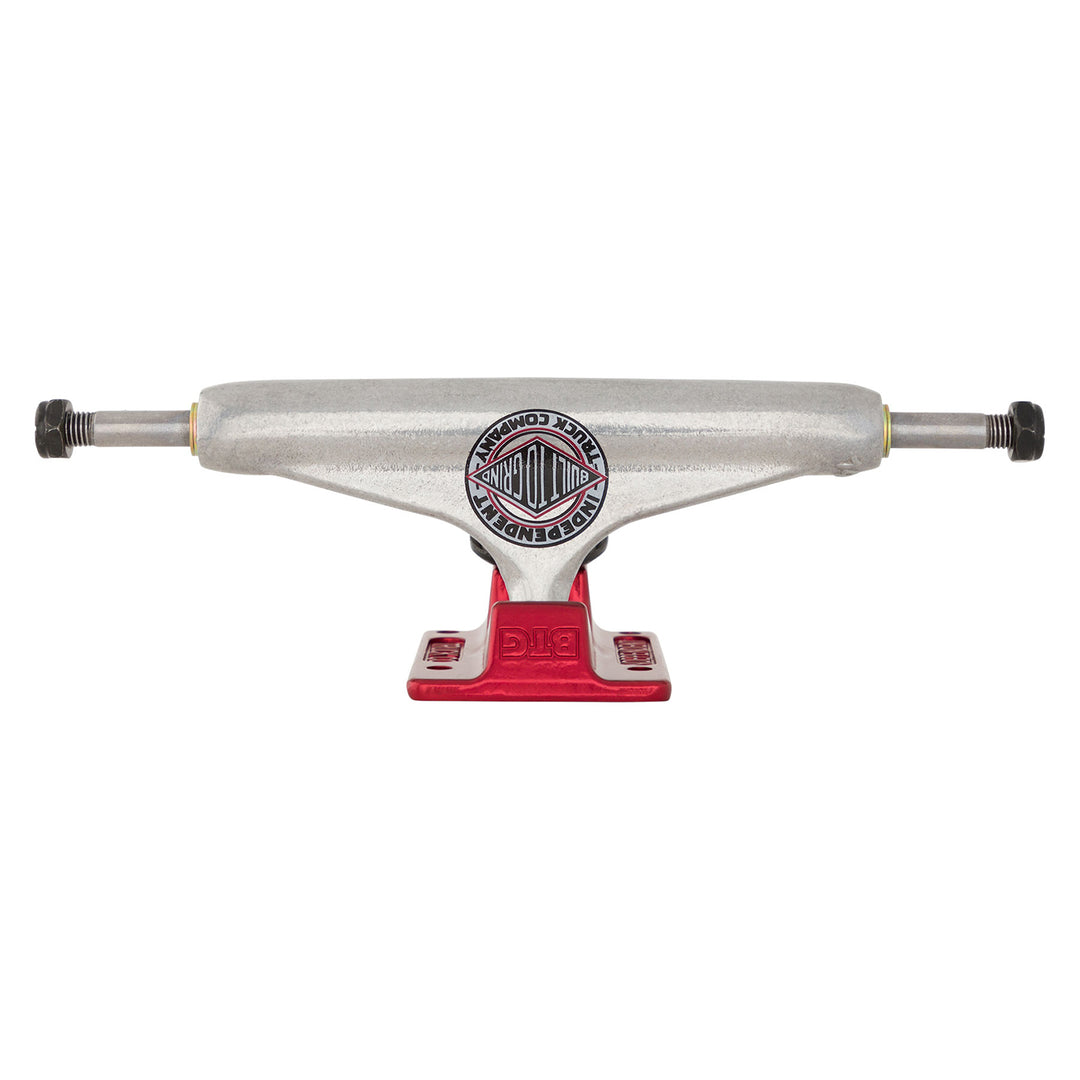 Independent Stage 11 Forged Hollow BTG Summit Silver Ano Red Standard Trucks