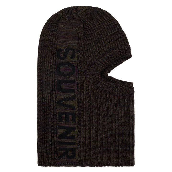 Souvenir Multi Yarn Burglar Face Mask Chocolate