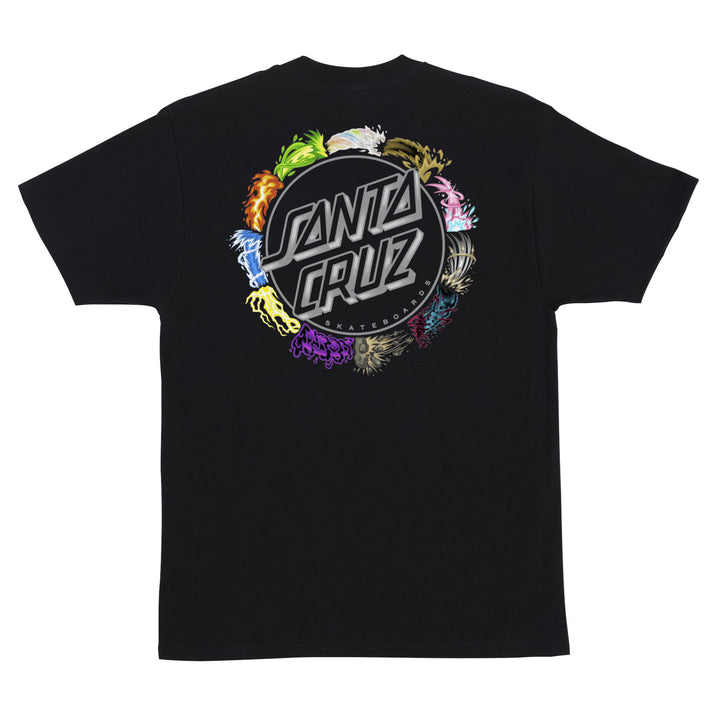 Santa Cruz Pokemon Power Dot T-Shirt Black