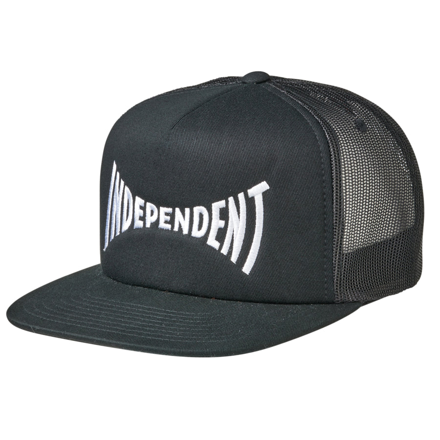 Independent Span Mesh Trucker High Profile Hat Black