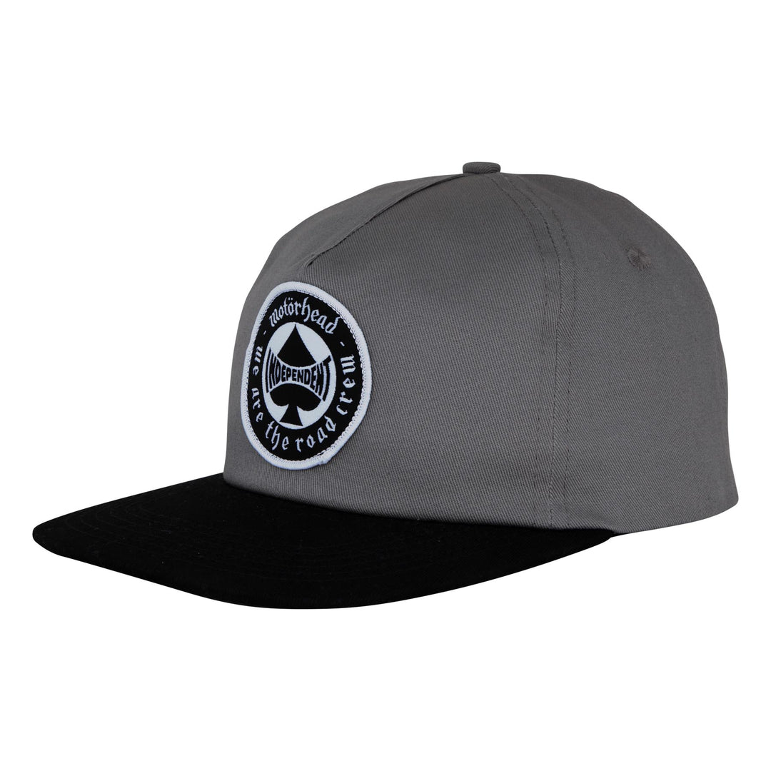 Independent Motörhead Spade Unstructured Snapback Hat Charcoal