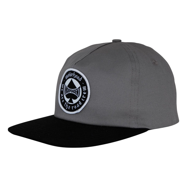 Independent Motörhead Spade Unstructured Snapback Hat Charcoal