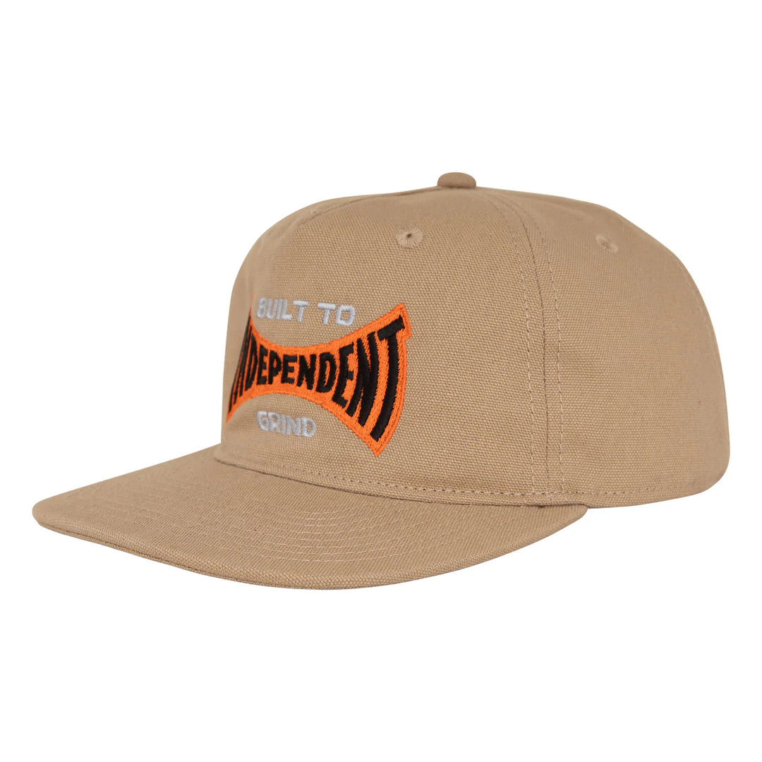 Independent Built To Grind Span Snapback Khaki
