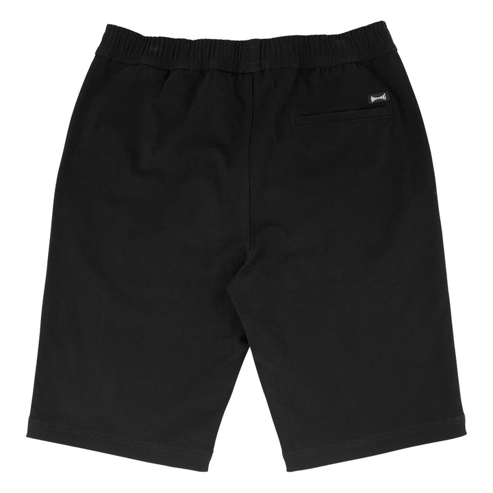 Independent Span Elastic Waist Mens Shorts Black/Black