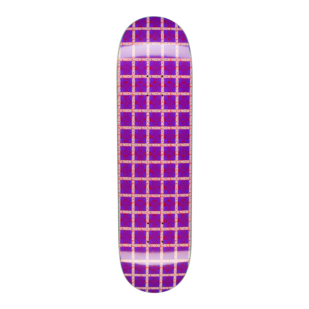 Hockey Plaid Deck Purple 8.38"