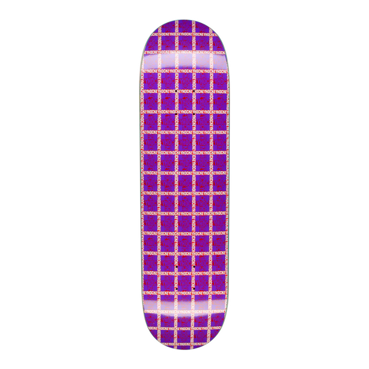 Hockey Plaid Deck Purple 8.5"