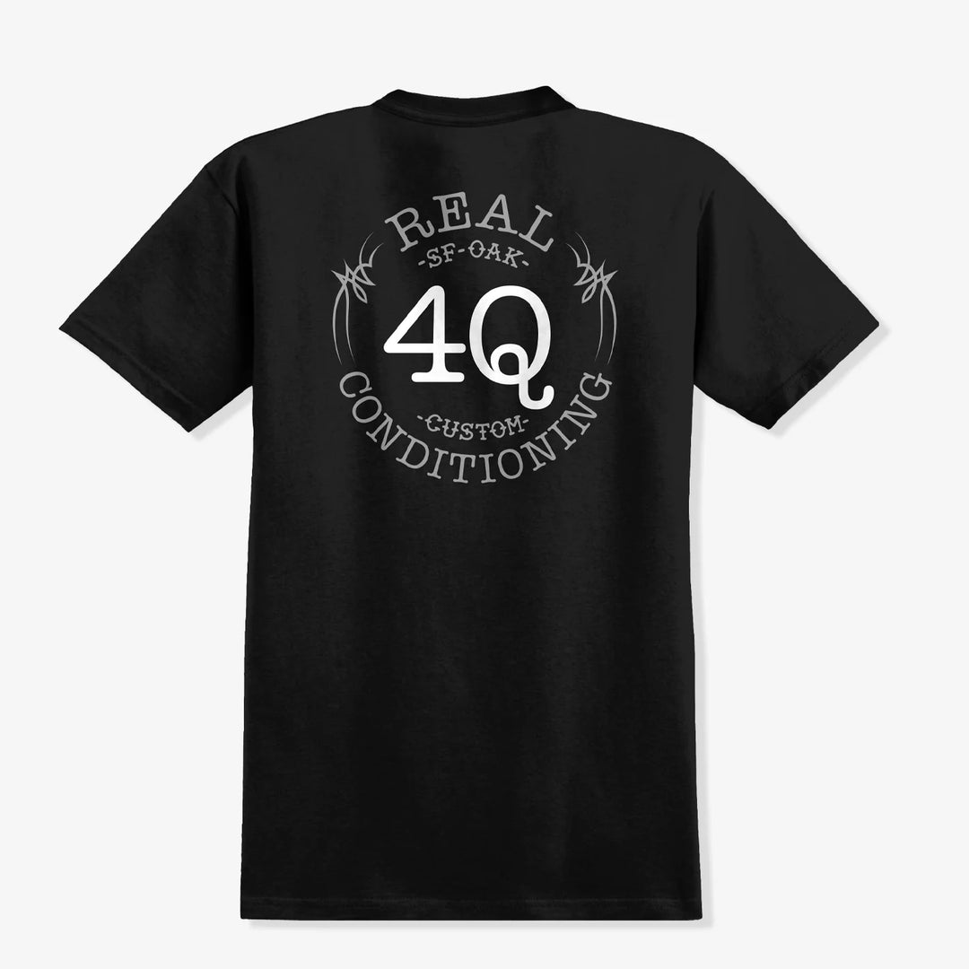 Real x 4Q T-Shirt - Black