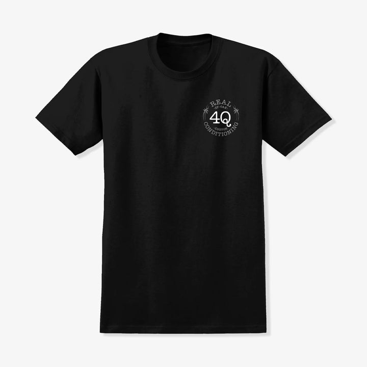 Real x 4Q T-Shirt - Black